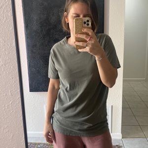 the perfect olive crew neck tshirt